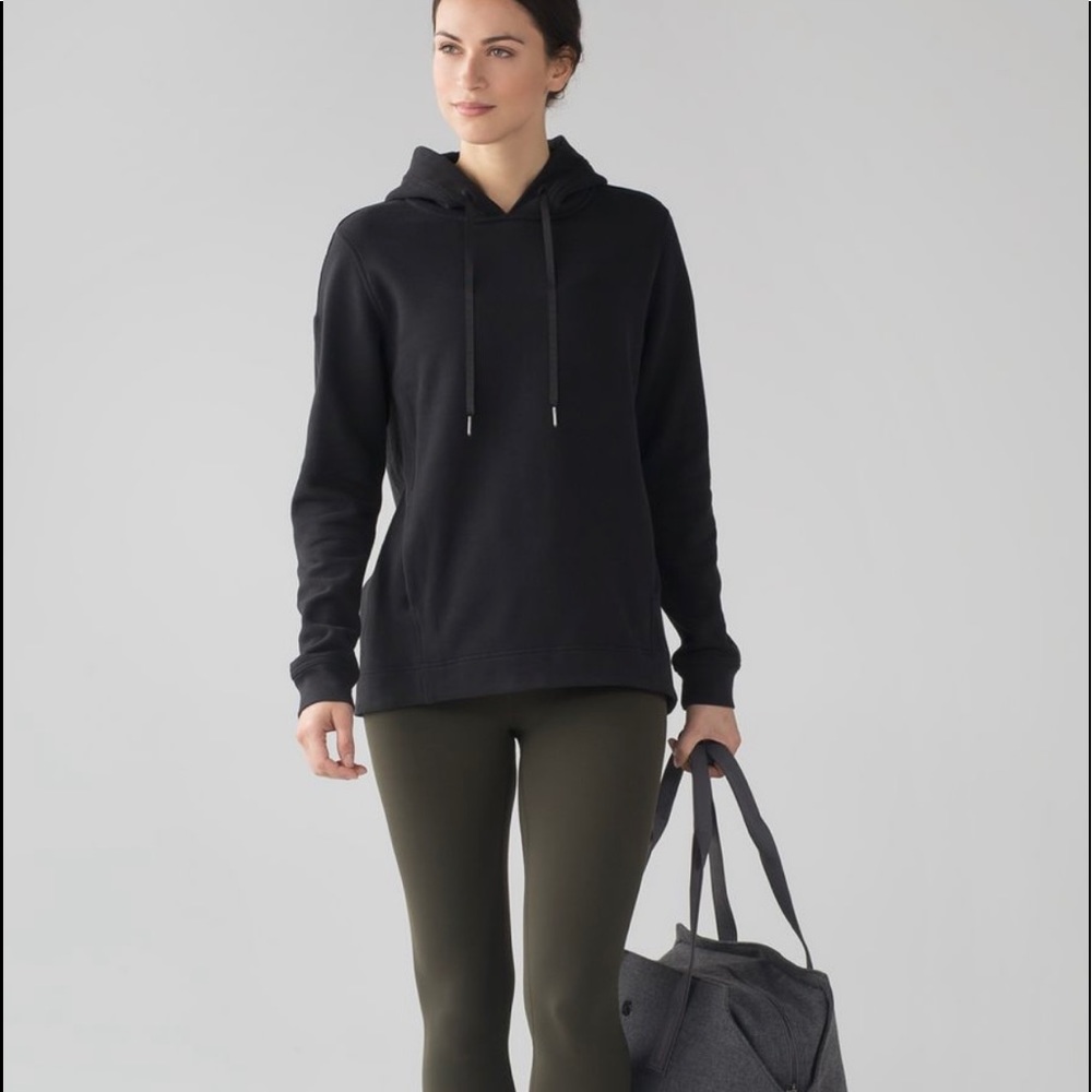 Lululemon Wind Down Pullover Size 4 Euc Black - image 4